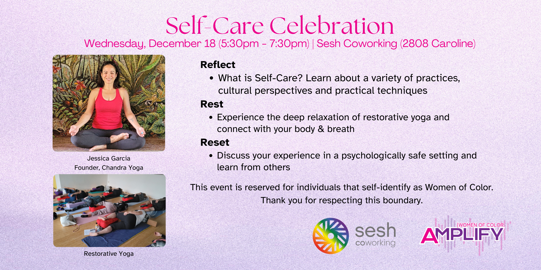 Self-Care Celebration at Sesh Coworking