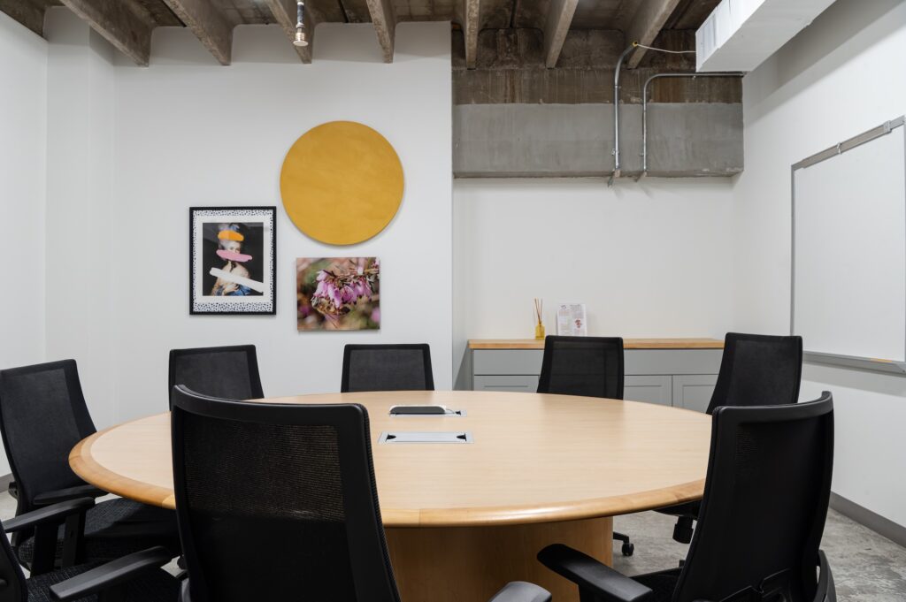10 person conference room at Sesh Coworking, located in Midtown Houston Texas