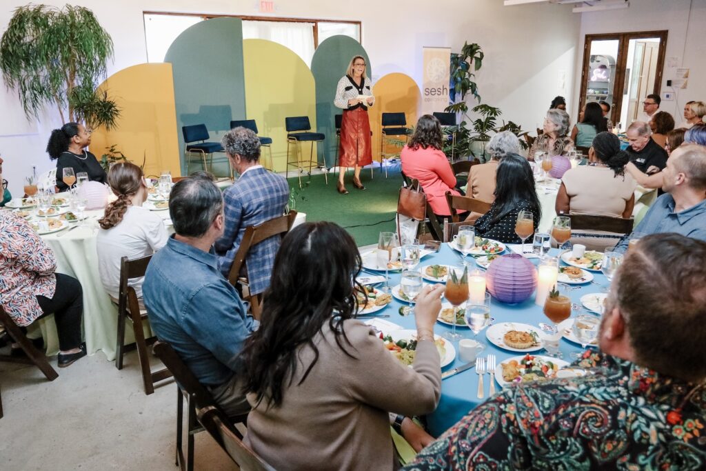 Community luncheon held in Event Space in Midtown at Sesh Coworking