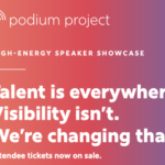 podium project woman speaking professional