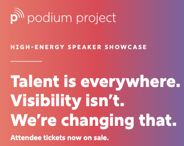 podium project woman speaking professional